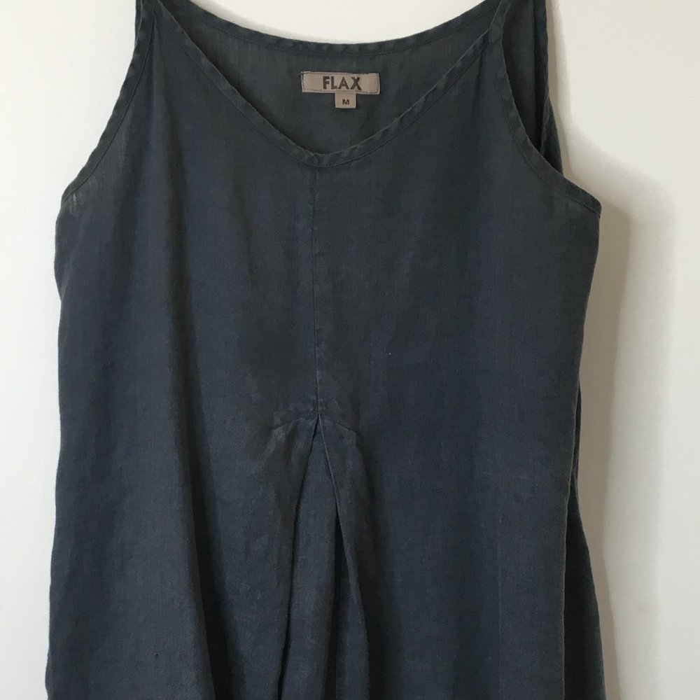 Flax Brand Linen Blue Dress in Medium